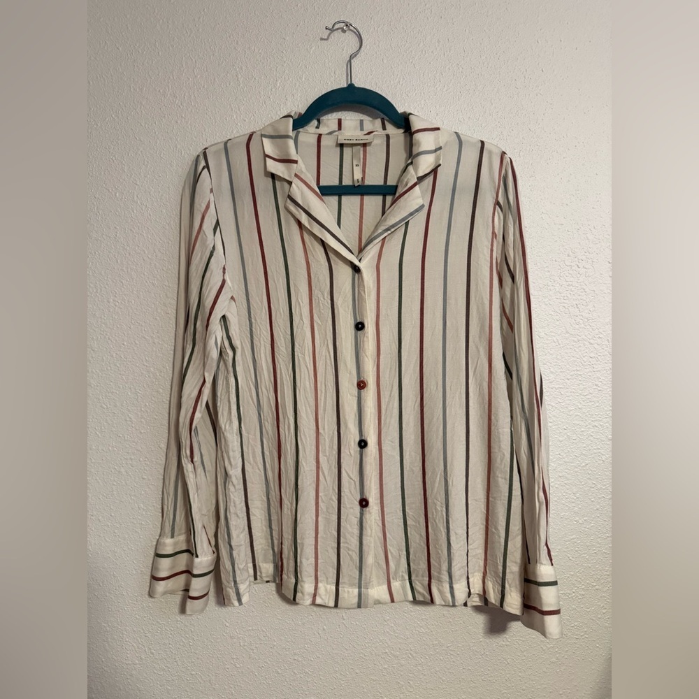 Cozy Earth Women's Soft Woven Long Sleeve Pajama Top - Picture 2 of 7